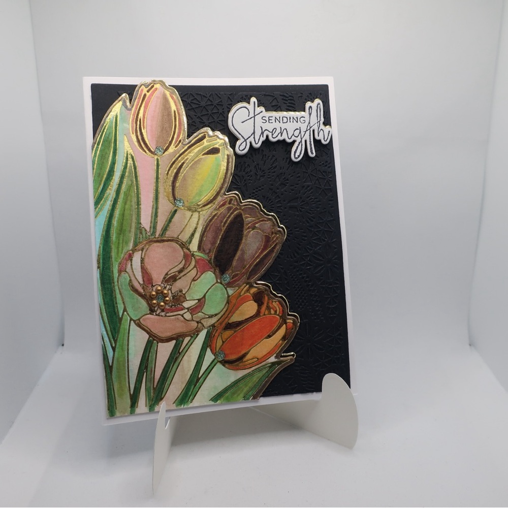 Elegant Sending Strength Card Design